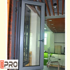 Ev Alüminyum Sürgülü Cam Pencere / Kırılmaz Katlanır Sürgülü Kapılar katlanır pencere ekranı pencere camı katlanır kat